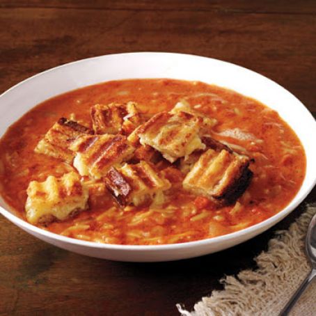 Ina's Tomato Soup and Grilled Cheese