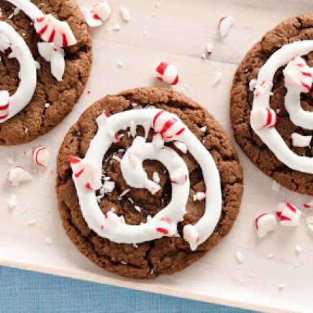 Peppermint Hot Cocoa Cookies