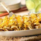 Cheesy Chicken Enchiladas Verde