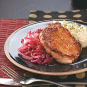 2011 Caraway Pork Chops and Red Cabbage