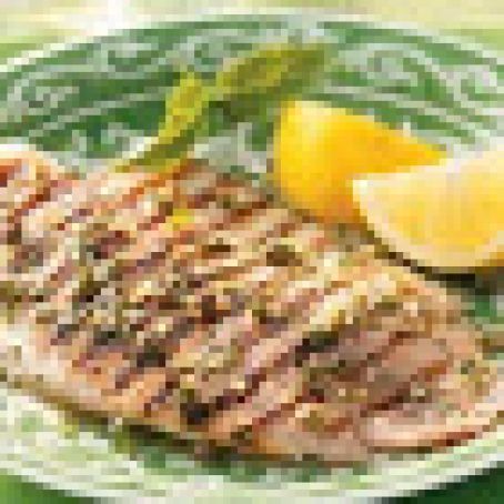 Grilled Tilapia with Lemon Basil Vinaigrette Recipe
