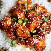 Crispy Sesame Chicken with a Sticky Asian Sauce