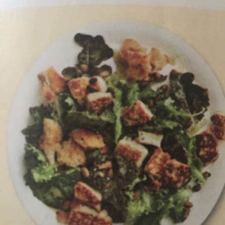 Crispy Halloumi Croutons