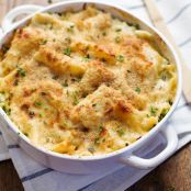 Garlic Parmesan Chicken Lasagna Bake