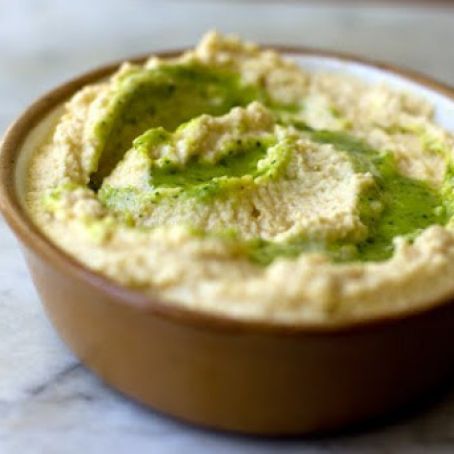 Hummus with Green Goo 