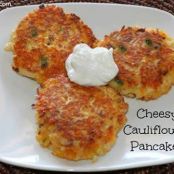 Cheesy Cauliflower Pancakes