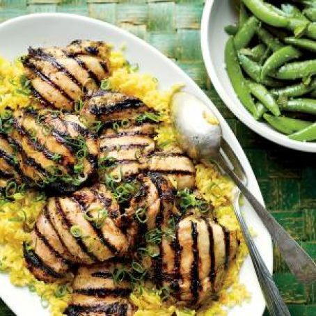 Garlic-Yogurt-Marinated Chicken Thighs