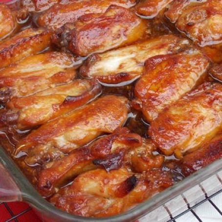 Carmelized Baked Chicken Wings