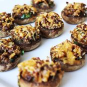 Spicy Sausage Stuffed Mushrooms Recipe