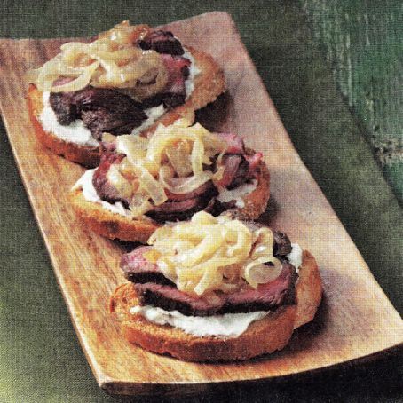 Blue Cheese-Onion Steak Bites