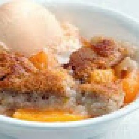 Healthified Peach Cobbler