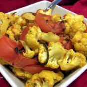 Braised Cauliflower and Tomatoes (Indian)