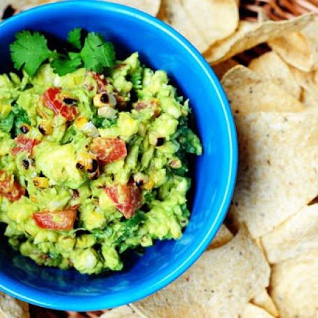 Grilled Corn Guacamole