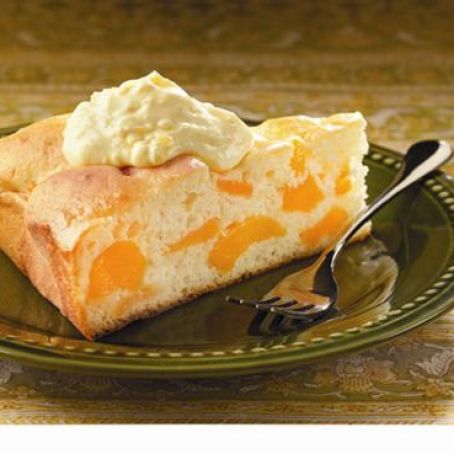 Pretty Peach Cake with Pineapple Frosting