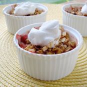 Rhubarb Strawberry Crisp Recipe