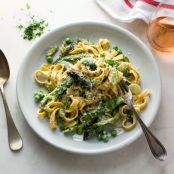 Pasta Primavera w Asparagus and Peas