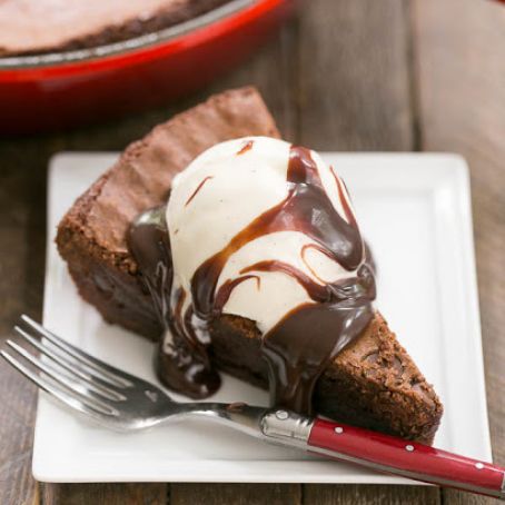 Fudgy Skillet Brownies