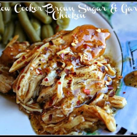 Slow Cooker Garlic & Brown Sugar Chicken