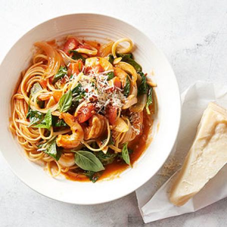 Shrimp Pasta Diavolo