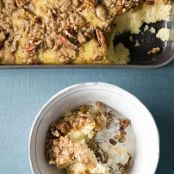 MAPLE GRITS PUDDING w/PECAN STREUSEL