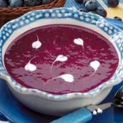 Chilled Blueberry Soup Recipe