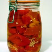 Pickled Garlicky Red Peppers