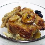 Bananas Foster Bread Pudding with Rum Sauce