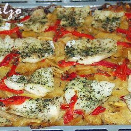 FILETE DE PESCADO A LA RIOJA