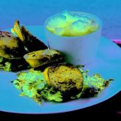 FRIED SAUERKRAUT CAKES w/KIELBASA