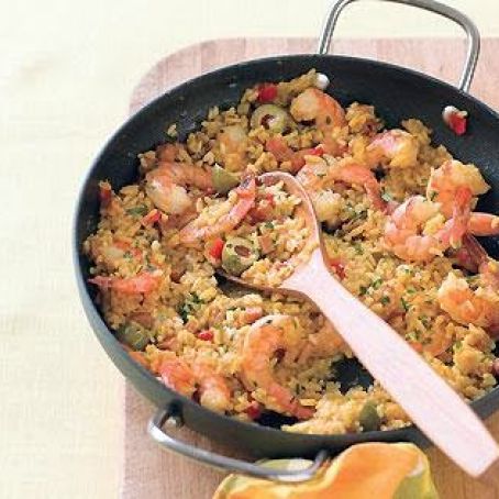 ONE HOUR SHRIMP PAELLA