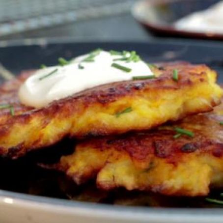 Sweet Potato-Chive Latkes