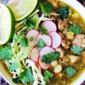 Slow Cooker Green Chile Pork Posole