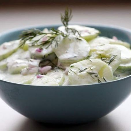 Cucumbers With Sour Cream