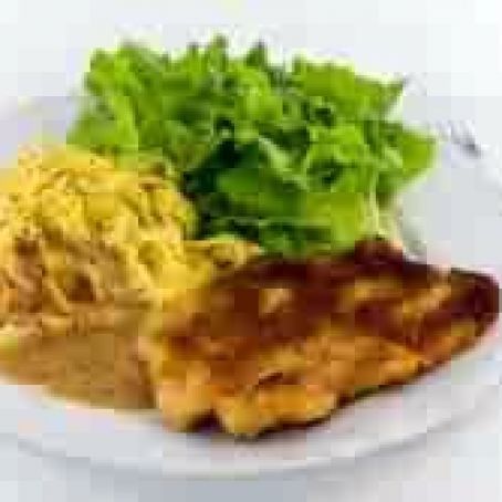 Pork Milanese with Caper and Lemon Sauce