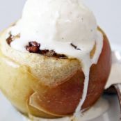 Skinny Fast-Fix Baked Apple Sundae