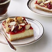 Cherry Streusel Cheesecake Bars