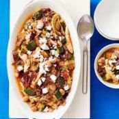 Mediterranean Roasted Vegetable and Chicken Chili