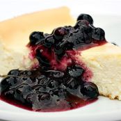 Cheesecake with Wild Ontario Blueberry Sauce