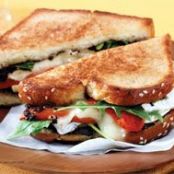Brioche Grilled Cheese with Camembert, Tapenade & Home-Roasted Peppers