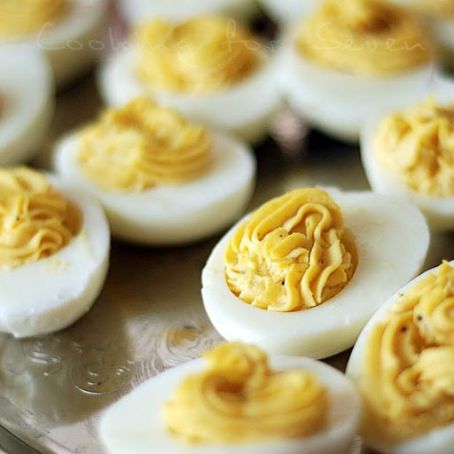 Piped Deviled Eggs