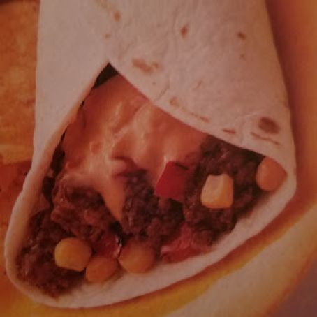 Cheesy Corn and Burger Wraps