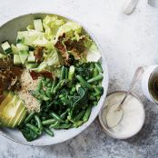 Vegetable Quinoa Bowls with Garlic Yogurt