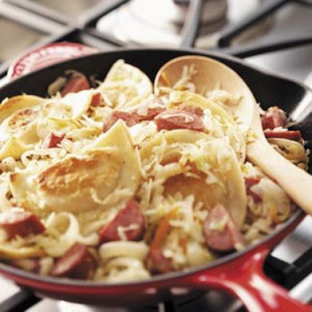 Sausage Pierogi Skillet