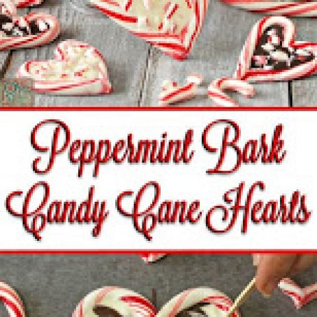 Peppermint Bark Candy Cane Hearts