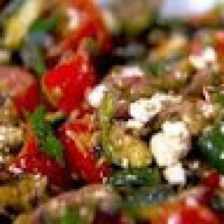 Grilled Vegetable Salad with Feta and Mint