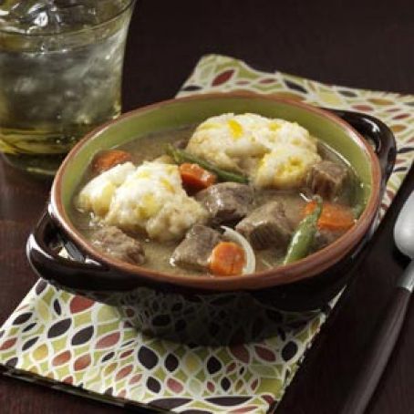 Beef Stew with Cheddar Dumplings Recipe