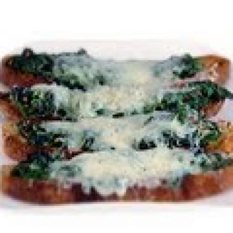 Bruschetta with Fontina and Greens