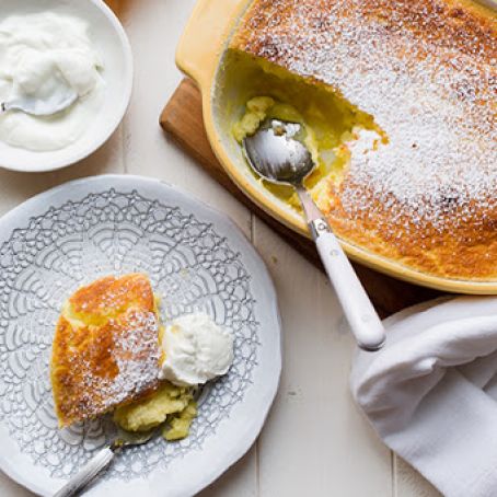 Meyer Lemon Buttermilk Pudding