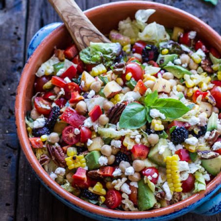 Summer Salad with Goat Cheese.