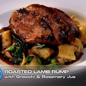 ROASTED LAMB RUMP WITH GNOCCHI AND ROSEMARY JUS